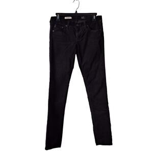 AG Adriano Goldschmied The Legging Super Skinny Ankle Jeans Black Women Size 28R
